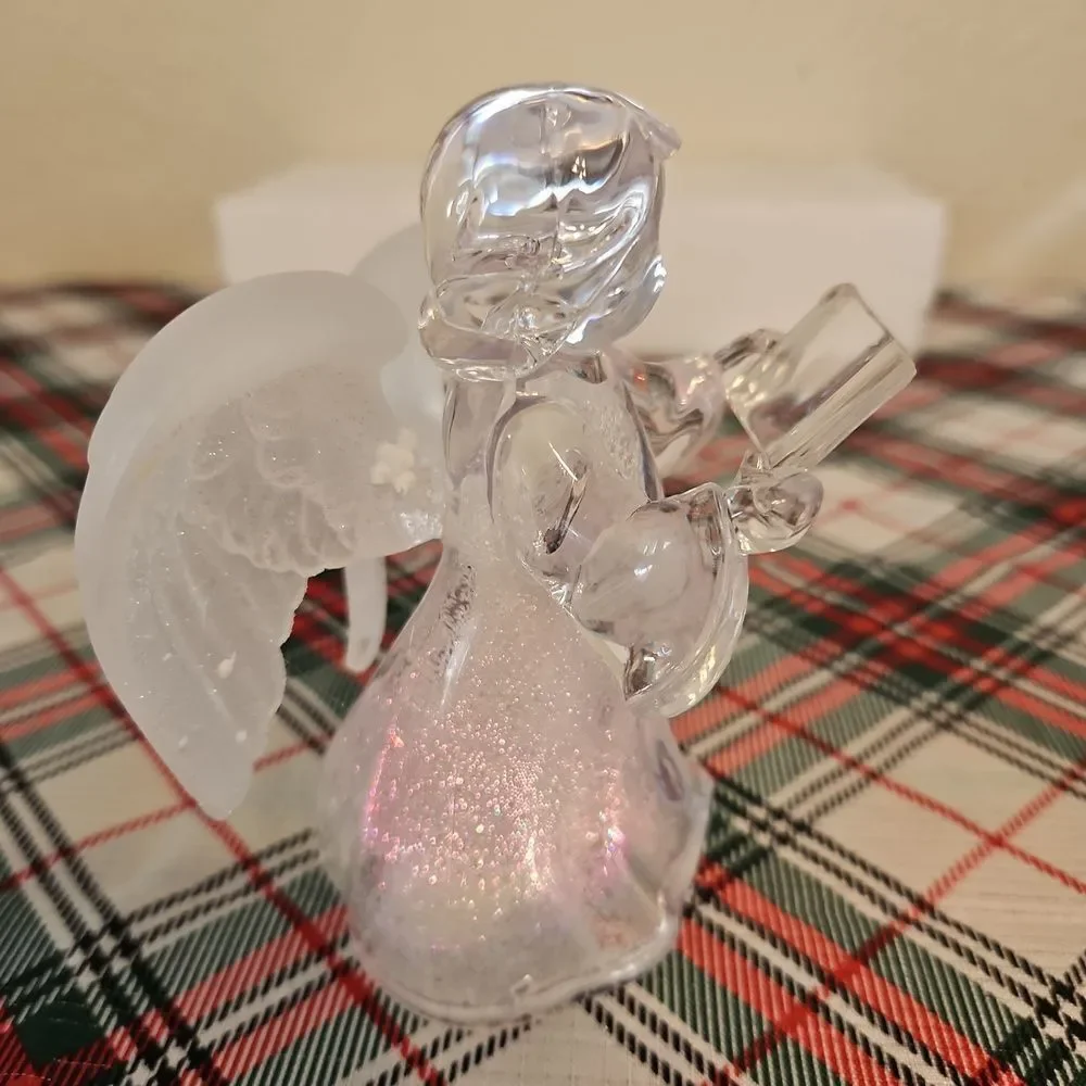 JCPenny Home Collection Colorful Acrylic LED Noel Series Angel Figurines